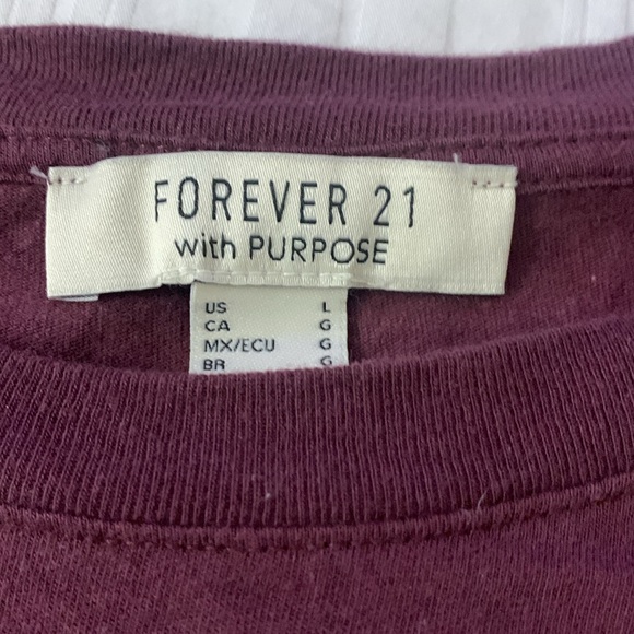 Warrior fighter woman size large forever, 21 with purpose, maroon and white - Picture 3 of 3